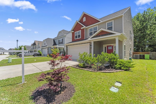 274 Marsh Creek Dr, Garner, NC 27529 - view of front of home featuring concrete driveway, an attached garage, and a residential view
