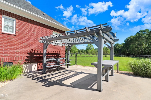 106 Woodmere Ln, Goldsboro, NC 27530 - view of patio with a pergola