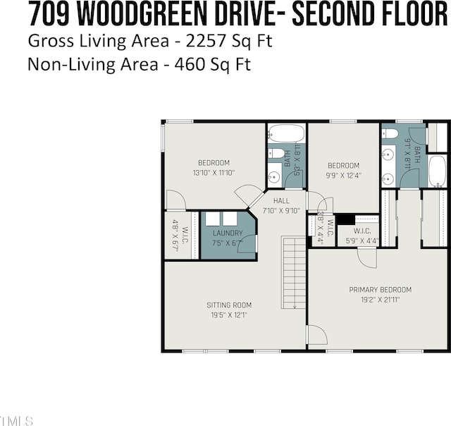 709 Woodgreen Dr, Durham, NC 27704 - view of home floor plan