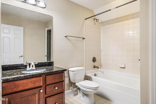 2129 Glade Valley Ln, Morrisville, NC 27560 - full bath with tile patterned flooring, vanity, and shower / tub combination