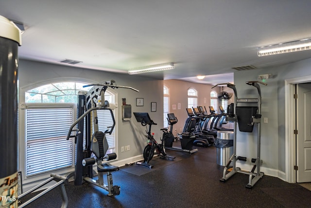 2129 Glade Valley Ln, Morrisville, NC 27560 - exercise room featuring healthy amount of natural light