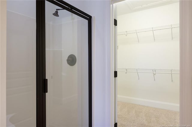3310 Starboard Way Unit 301, Fayetteville, NC 28314 - full bathroom with a stall shower and a walk in closet