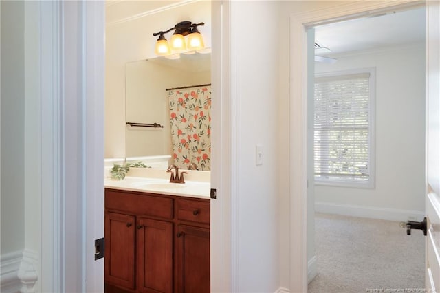 3310 Starboard Way Unit 301, Fayetteville, NC 28314 - full bath with vanity and crown molding