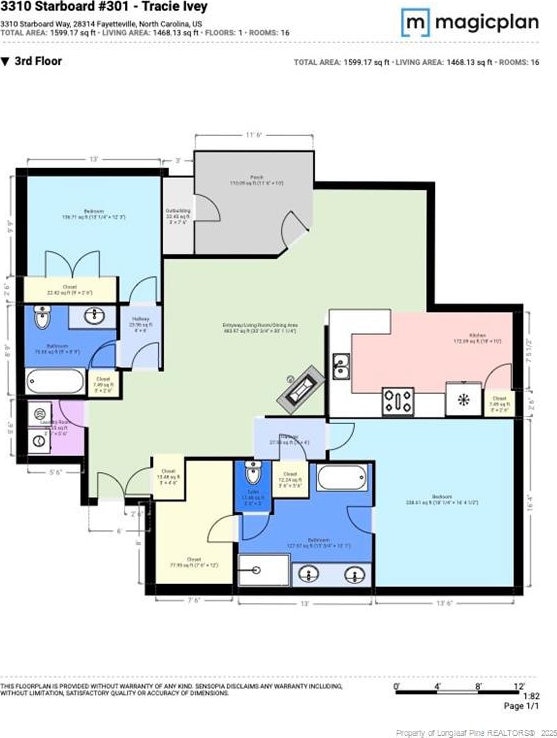 3310 Starboard Way Unit 301, Fayetteville, NC 28314 - view of room layout