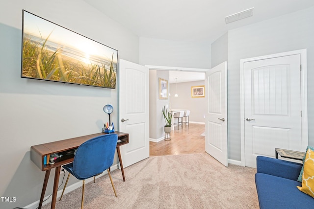 833 Atticus Way, Durham, NC 27703 - carpeted home office with baseboards