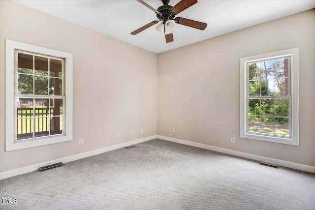 206 Tramway Pl, Goldsboro, NC 27534 - empty room with carpet and a ceiling fan