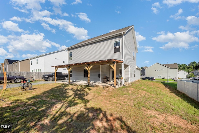 614 Marian Way, Sanford, NC 27330 - rear view of property with a patio area and a residential view