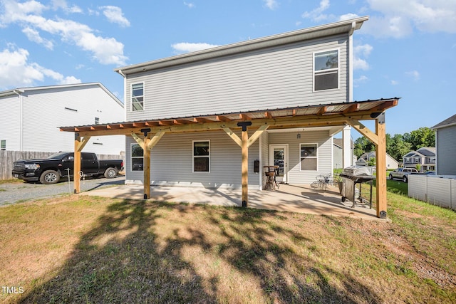 614 Marian Way, Sanford, NC 27330 - back of house with a patio area