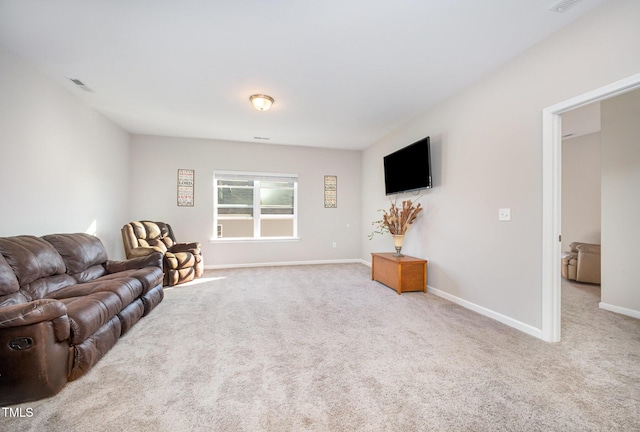 614 Marian Way, Sanford, NC 27330 - carpeted living area with baseboards