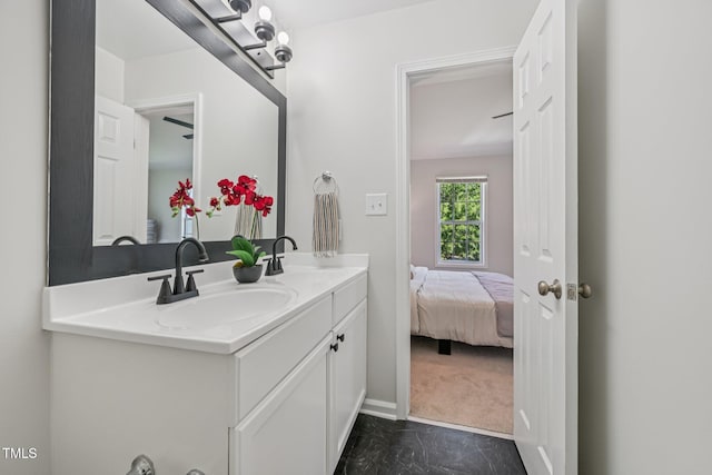 3973 Volkswalk Pl, Raleigh, NC 27610 - full bath with double vanity and connected bathroom