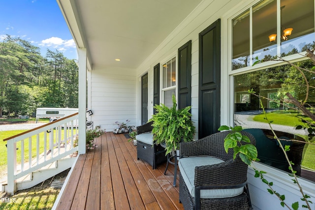 3511 Corbett Rd, Mebane, NC 27302 - view of wooden porch