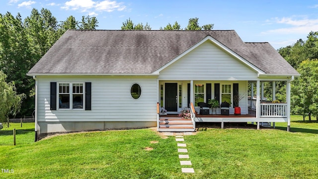 3511 Corbett Rd, Mebane, NC 27302 - view of front of property featuring a porch and roof with shingles