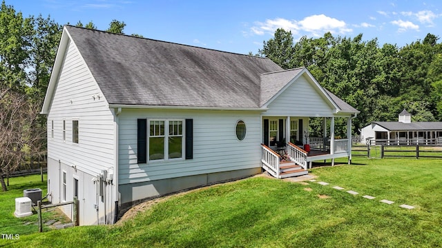3511 Corbett Rd, Mebane, NC 27302 - view of front of house featuring a porch and roof with shingles