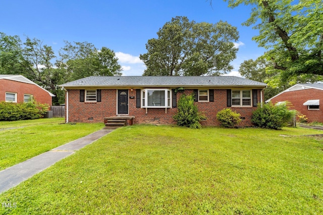 2512 Mckinney St, Burlington, NC 27217 - ranch-style home featuring crawl space and brick siding