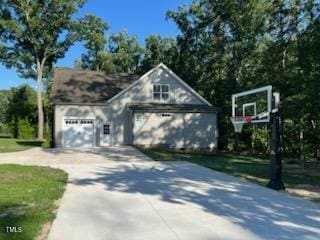 2471 Golden Forest Dr, Franklinton, NC 27525 - garage with concrete driveway