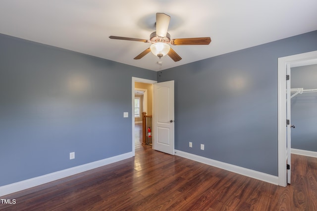 168 Melody Ln, Cameron, NC 28326 - spare room featuring wood finished floors and ceiling fan