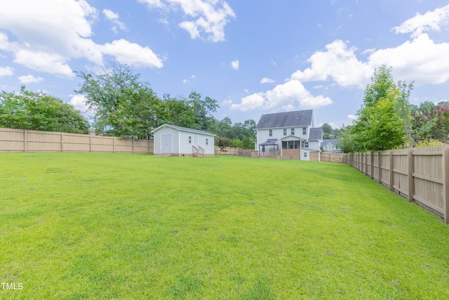168 Melody Ln, Cameron, NC 28326 - fenced backyard with a storage shed
