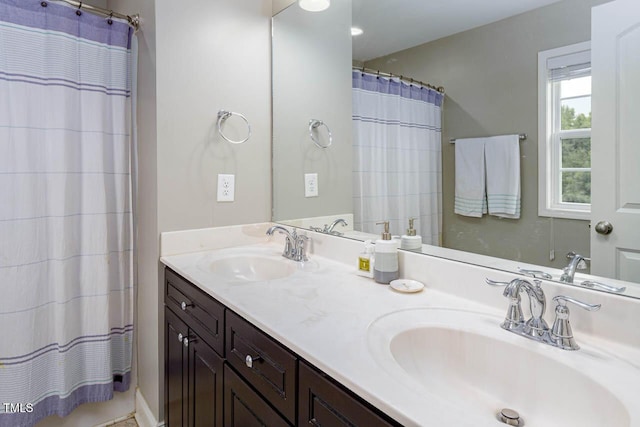3128 Bramblegate Dr, Mebane, NC 27302 - full bath with double vanity and curtained shower