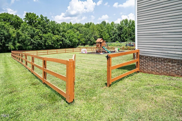 3128 Bramblegate Dr, Mebane, NC 27302 - view of yard with a playground