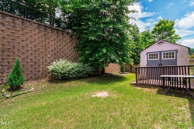 1320 Cozy Oak Ave, Cary, NC 27519 - view of yard with a storage unit