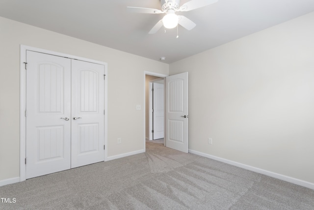 1320 Cozy Oak Ave, Cary, NC 27519 - unfurnished bedroom with carpet, a closet, and ceiling fan