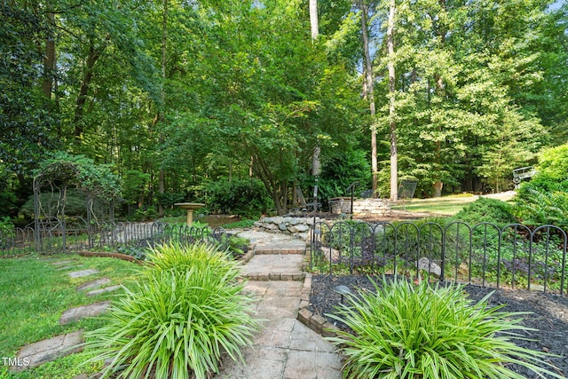 9009 Hometown Dr, Raleigh, NC 27615 - view of yard