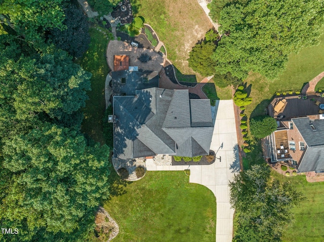 9009 Hometown Dr, Raleigh, NC 27615 - drone / aerial view
