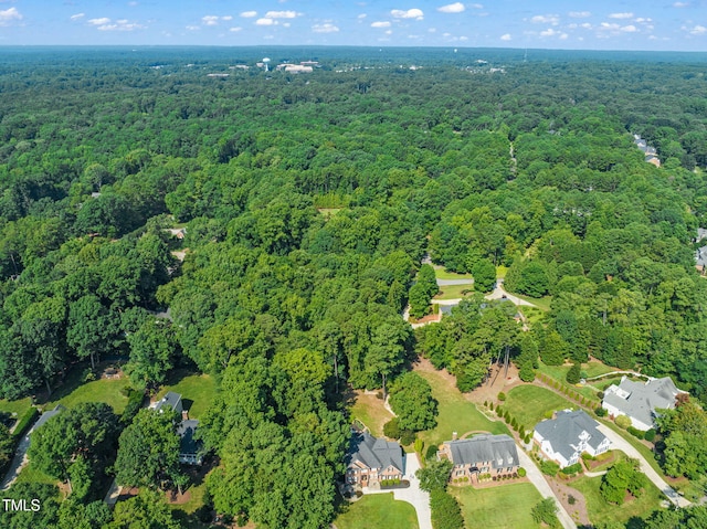 9009 Hometown Dr, Raleigh, NC 27615 - aerial view of property's location with a forest