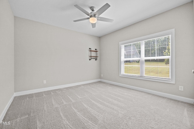 40 Cinnamon Teal Way, Youngsville, NC 27596 - carpeted empty room with baseboards and a ceiling fan