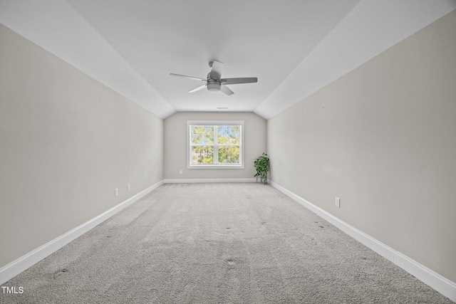 40 Cinnamon Teal Way, Youngsville, NC 27596 - carpeted spare room featuring ceiling fan and vaulted ceiling