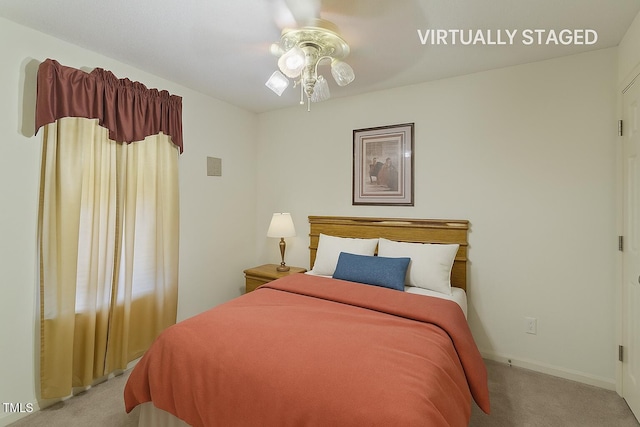 3610 Long Ridge Rd, Durham, NC 27703 - bedroom with carpet floors and ceiling fan