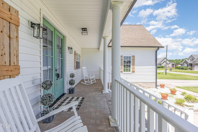 305 Maddux Dr, Pikeville, NC 27863 - porch featuring a residential view