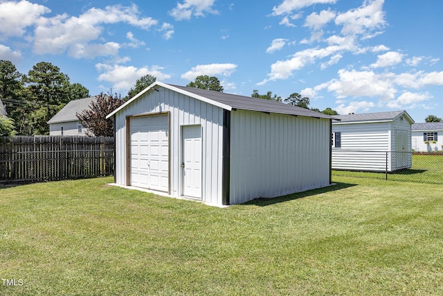 305 Maddux Dr, Pikeville, NC 27863 - view of outbuilding with a fenced backyard