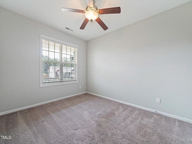 115 Snowy Orchid Ln, Smithfield, NC 27577 - carpeted spare room featuring baseboards and ceiling fan