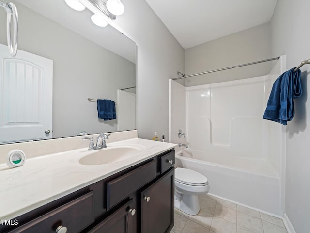115 Snowy Orchid Ln, Smithfield, NC 27577 - bathroom with vanity, tile patterned floors, and bathing tub / shower combination