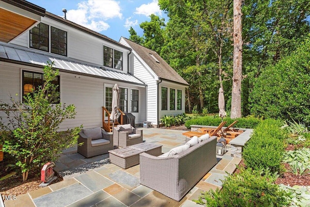 1054 Canterbury Ln, Chapel Hill, NC 27517 - view of patio / terrace with an outdoor living space