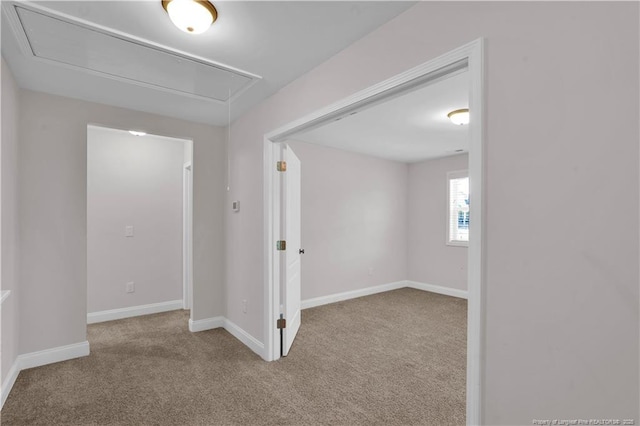 116 School Side Dr, Spring Lake, NC 28390 - carpeted empty room featuring attic access and baseboards