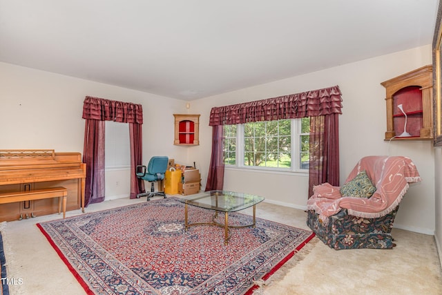 612 Locust Ln, Raleigh, NC 27603 - sitting room featuring carpet and baseboards