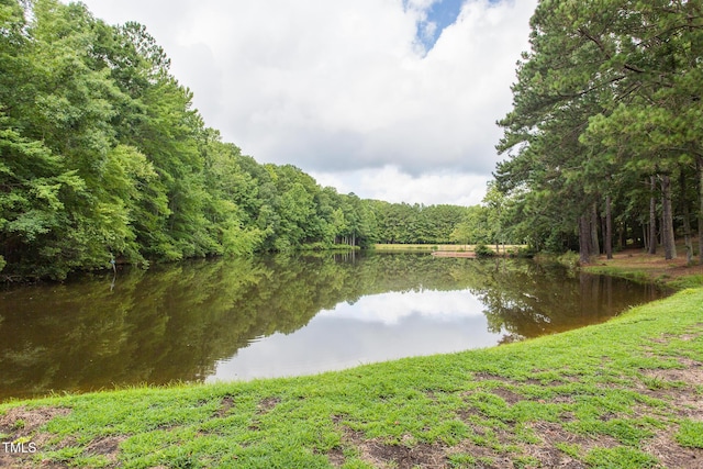 701 Bennington Dr, Raleigh, NC 27615 - water view with a forest