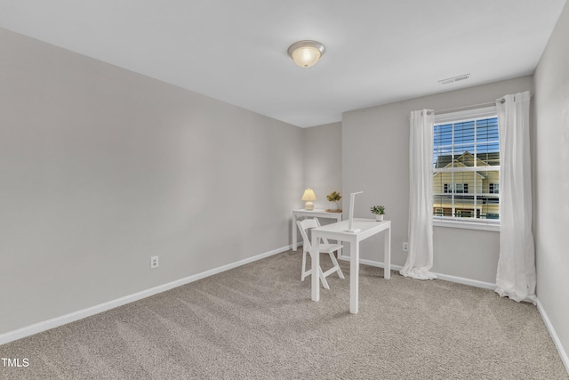 3119 Guiding Light Rd, Raleigh, NC 27610 - carpeted home office with baseboards