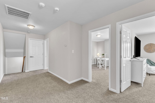3119 Guiding Light Rd, Raleigh, NC 27610 - hall featuring carpet floors and baseboards