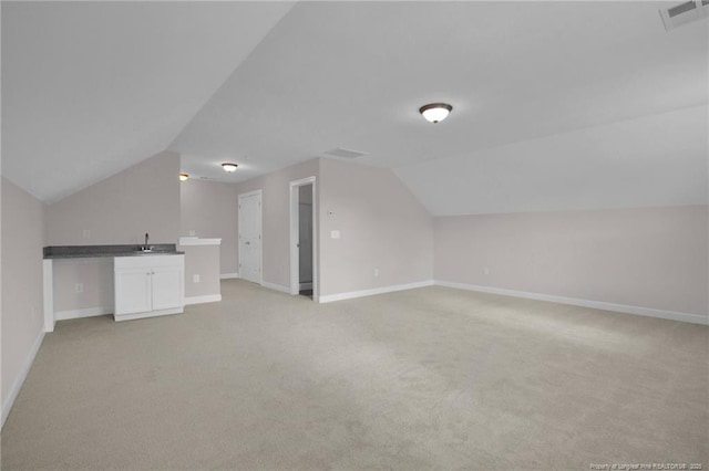 786 Century Dr, Cameron, NC 28326 - bonus room featuring vaulted ceiling and light carpet