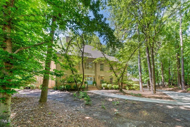 2602 Vintage Hill Ct, Durham, NC 27712 - view of front facade featuring brick siding