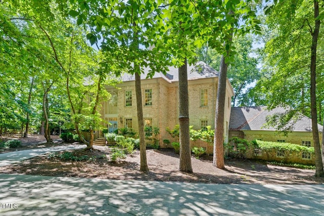 2602 Vintage Hill Ct, Durham, NC 27712 - view of front of house with brick siding