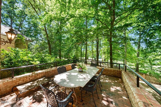 2602 Vintage Hill Ct, Durham, NC 27712 - view of patio / terrace featuring outdoor dining area