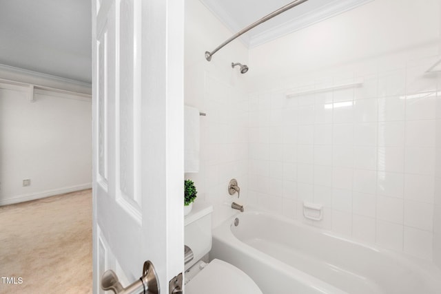 115 Loch Vale Ln, Cary, NC 27518 - full bath with ornamental molding and bathtub / shower combination