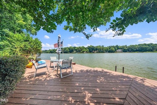 115 Loch Vale Ln, Cary, NC 27518 - dock with a water view
