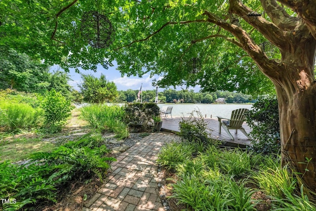 115 Loch Vale Ln, Cary, NC 27518 - view of yard with a water view