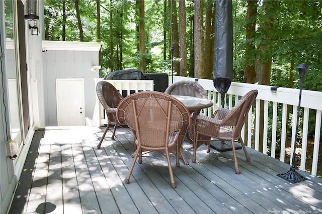 133 Bonnell Ct, Cary, NC 27511 - deck with outdoor dining area