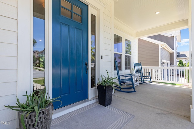 1502 Spring Overlook Ln, Hillsborough, NC 27278 - view of exterior entry featuring a porch